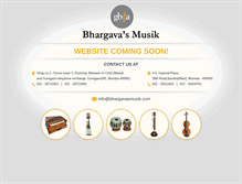 Tablet Screenshot of bhargavasmusik.com